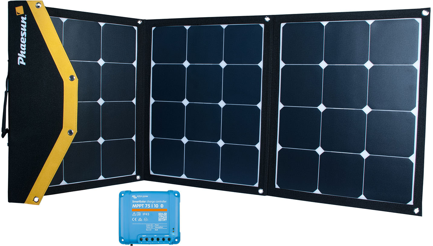 Solarmodul PHAESUN "»Module Kit Phaesun Fly Weight 135 Premium MPPT«", schwarz, Solarmodule Image