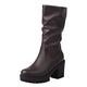 Générique Bootines Mujer Tacon Medio 2023 New 2023 New 2023 New Fashion Chunky Heel Round Toe Chunky Heel Boots Women Black Boots, brown, 9 UK