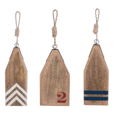 Set of 3 Wood Buoy Boards