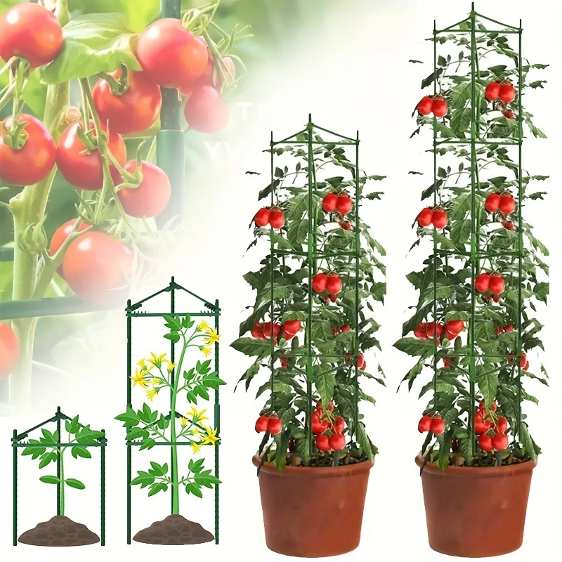 47.24/62,99 Zoll Tomaten käfig verformbare Pflanzen halterung Tomaten halterung Garten pflanzen käfig multifunktional zum Klettern von Gemüse Image