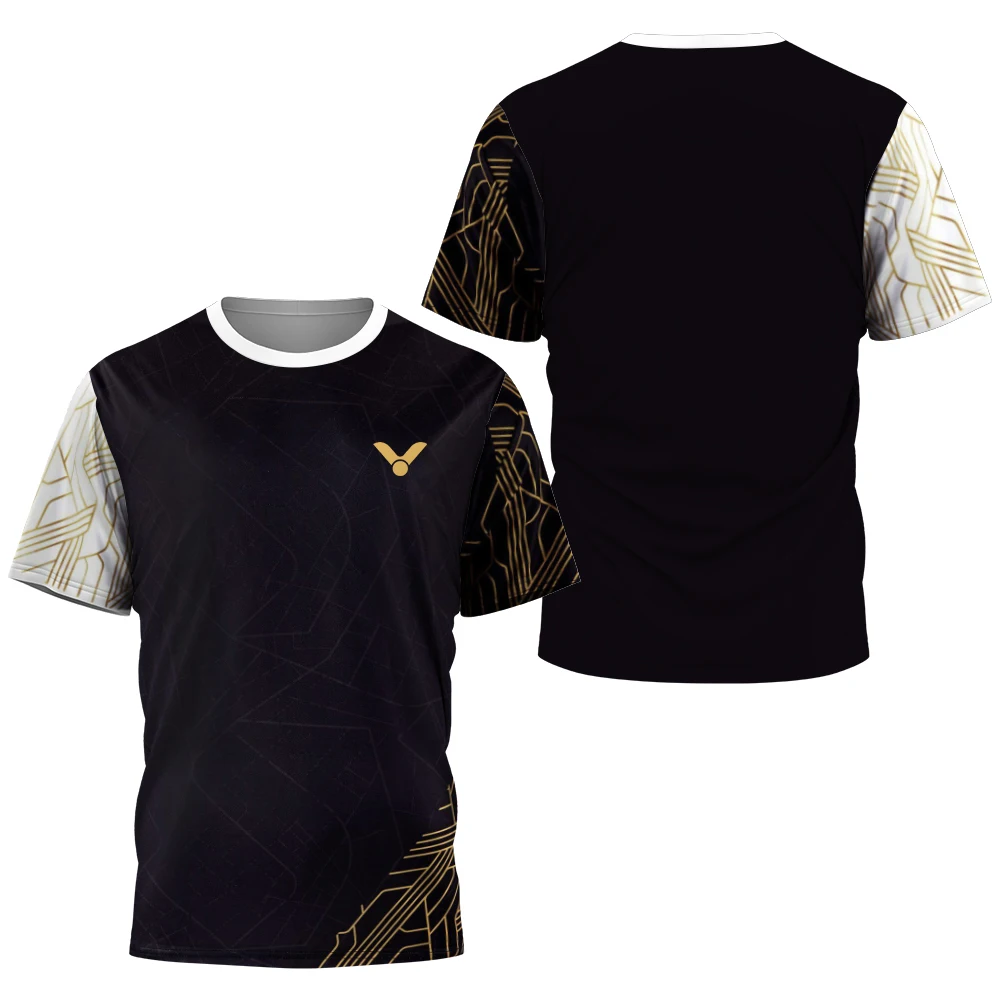 Neues Badminton Tennis T-Shirt für Männer Basketball Fußball Tischtennis Uniform schnell trocknende Turnhalle Sport Fitness Laufen Kurzarm Image