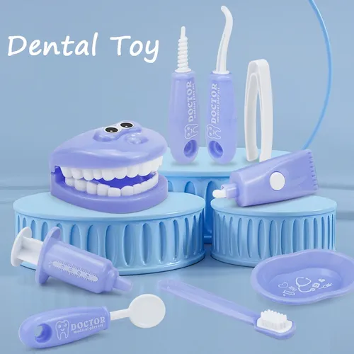 Kinder Zahnarzt so tun als würden sie Spielzeug spielen Simulation Zahnarzt Werkzeuge Hygiene