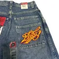 Harajuku Y2K uomo JNCO Jeans larghi Hip Hop ricamato jeans vintage di alta qualità streetwear Goth