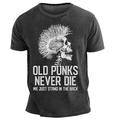 Homme Graphique T-shirt Manche Courte T-shirt Impression 3D Col ras du cou Chemise Rétro Vintage street style Sport en Plein Air Fête Sortir Noir Bleu Violet Printemps Été Vêtement Tenue S M L XL