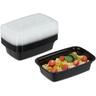 Meal Prep Boxen, 10er Set, 1 Fach, 1000 ml, mikrowellengeeignet, auslaufsicher, Food-Box,