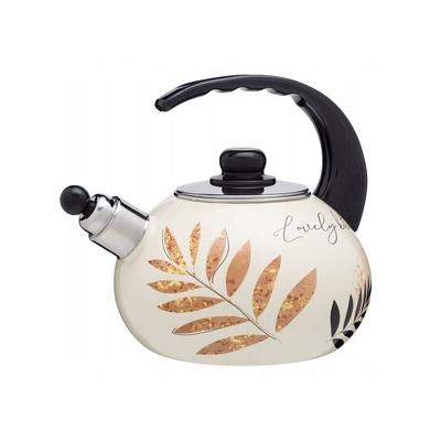 Wasserkessel, Kessel aus Edelstahl, 2.2L Wasserkocher, Grüne Blumen - Kadax Image