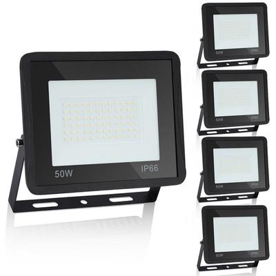 5x 50W led Fluter led Strahler Wasserdicht Flutlicht Außenstrahler Outdoor-Sicherheitsleuchte für Image