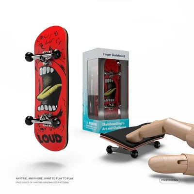 Fingerboard Wooden Fingerboard Set Finger Scooter Finger Skate Board Maple Wood Professional Mini