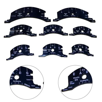 Violin Bridges Multifunctional Mold Template Full Size Cello Bridge Repair Tool 4/4 3/4 1/2 Violin