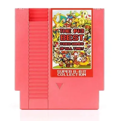 THE 143 BEST VIDEO GAMES OF ALL TIME! Contra/Earthbound/Megaman 123456/Turtles 1234 72 Pins 8 Bit Game Card
