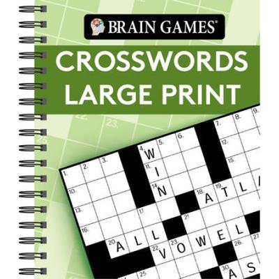Brain Games - Crosswords Large Print (Green)