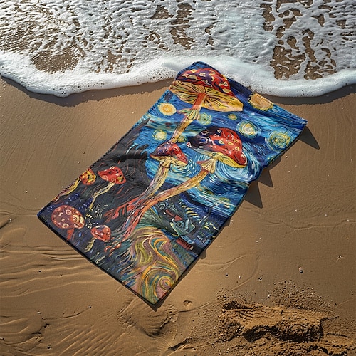 Strandtuch Sommer Stranddecken 100% Mikrofaser atmungsaktive bequeme Decken Image