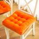 Chair Bolster,Thicken Seat Cushion,Tufted Chair Cushion for Dining Chairs Garden Futon Seat Cushion Chair Seat Pads (Color : Orange, Size : 45x45cm(17.7x17.7"))