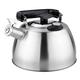 Whistling Kettle 3.5L Whistle Kettle with Thermometer 304 Stainless Steel Kitchen Whistle Kettle Water Temperature Kettle Tea Kettle Stainless Steel Kettle (Color : Silver, Size : 22 * 23cm)
