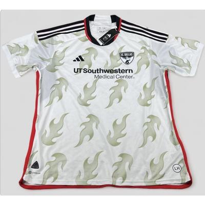 Adidas Shirts | Adidas Authentic Fc Dallas Away Jersey 2024 New On Field Quality Dallas Burn 2xl | Color: Black/White | Size: 2xl