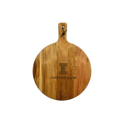 Illinois University Fighting Illini Acacia Cheese, Charcuterie Board