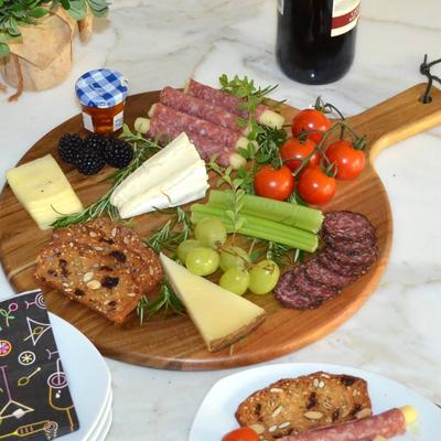 NCAA Illinois University Fighting Illini Bamboo Cheese & Charcuterie Board