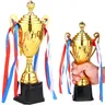 Trofeo premio in metallo dorato elegante premio in oro vincitore del premio trofei coppa premio