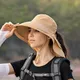 Chapeau de soleil pour femmes à Large bord seau pour l'été plein air pêche randonnée UV