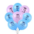 10 pièces ballons joyeux anniversaire numéro 1er 2 3 4 5 6 7 8 9 10 11 ans enfants garçon fille