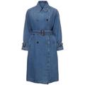 Blasy Belted Denim Trench Coat - Blue - Weekend by Maxmara Coats