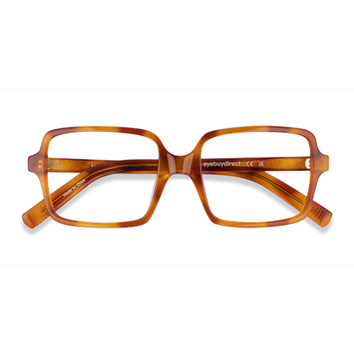 Unisex s square Tortoise Acetate Prescription eyeglasses - Eyebuydirect s Marie