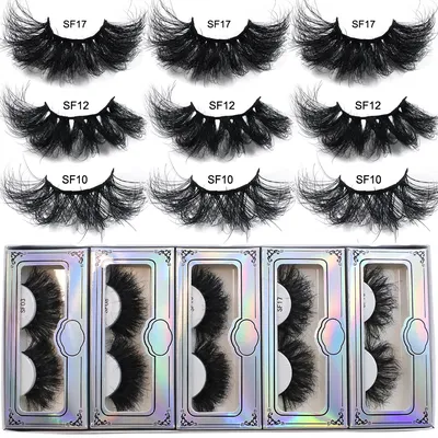 RED SIREN Lashes Wholesale 25mm Fluffy Mink Eyelashes Long Wispy Lashes Bulk With Packaging Makeup