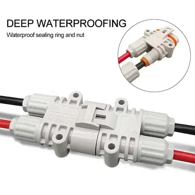 120A 1200V Waterproof Male Female Connector 10mm2 Big Current Parking Air Conditioner Plug Electric