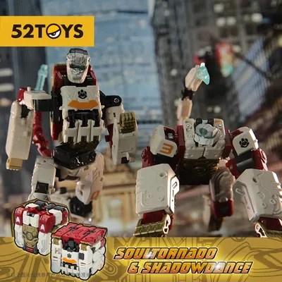 52TOYS Beastbox Soultornado&Shadowdance Deformation Toys Action Figure, Collectible Converting Toys, Action Figure