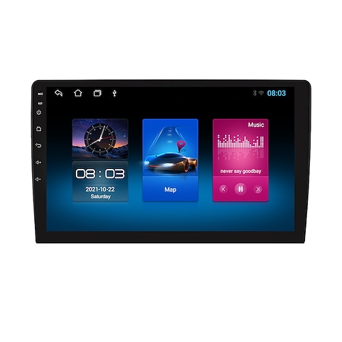 Android 12 2 DIN für Universal-Autoradio Multimedia-Player GPS-Navigation Auto-Audio-Stereo-Kopfeinheit 10,1-Zoll-Lautsprecher WLAN Image