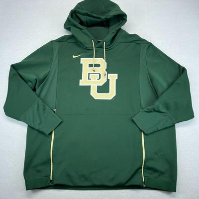 Nike Shirts | Baylor Bears Hoodie Jacket 2xl Xxl Men's Nike | Color: Green | Size: 2xl