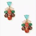 Kate Spade Jewelry | Kate Spade Vintage Chandelier Drop Hook Statement Earrings | Color: Gold/Red | Size: Os