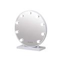 GaRcan Dressing Mirror Makeup Mirror Rechargeable Vanity Mirror Touchscreen Dimmable LED Light Free Standing Table Cosmetic Mirror on Stand Beauty Mirror (Color : White Size : 50cm) (White 50cm)