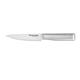 KitchenAid GOURMET Forged Stainless Steel Fine Edge Knife with Custom Fit Blade Cover, 4.5 inch, Sharp Kitchen Knife, High Quality Japanese Stainless Steel Blade, Brushed Stainless Steel Handle