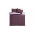 Polycotton Purple Reversible Bedding Set It Is Soft, Smooth And Designed For A Comfortable Night's Sleep And With A Reverse Palette, Simply Turn Down The Duvet For A Little Contrast - Double