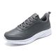 HJBFVXV Men's Espadrilles Men Casual Shoes Leather Waterproof Lightweight Comfortable Breathable Walking Sneakers Lace Tenis Masculino (Color : Dark Grey, Size : 7.5 UK)