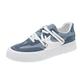 HJBFVXV Men's Espadrilles Mens Sneakers Student Canvas Shoes Casual Skateboarding Shoes Chunky Sneakers Platform Shoes Comfortable (Color : Blue, Size : 6.5 UK)