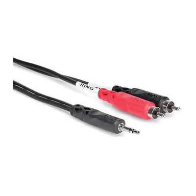 Hosa Technology Stereo Mini Male to 2 RCA Male Y-Cable (6') CMR-206