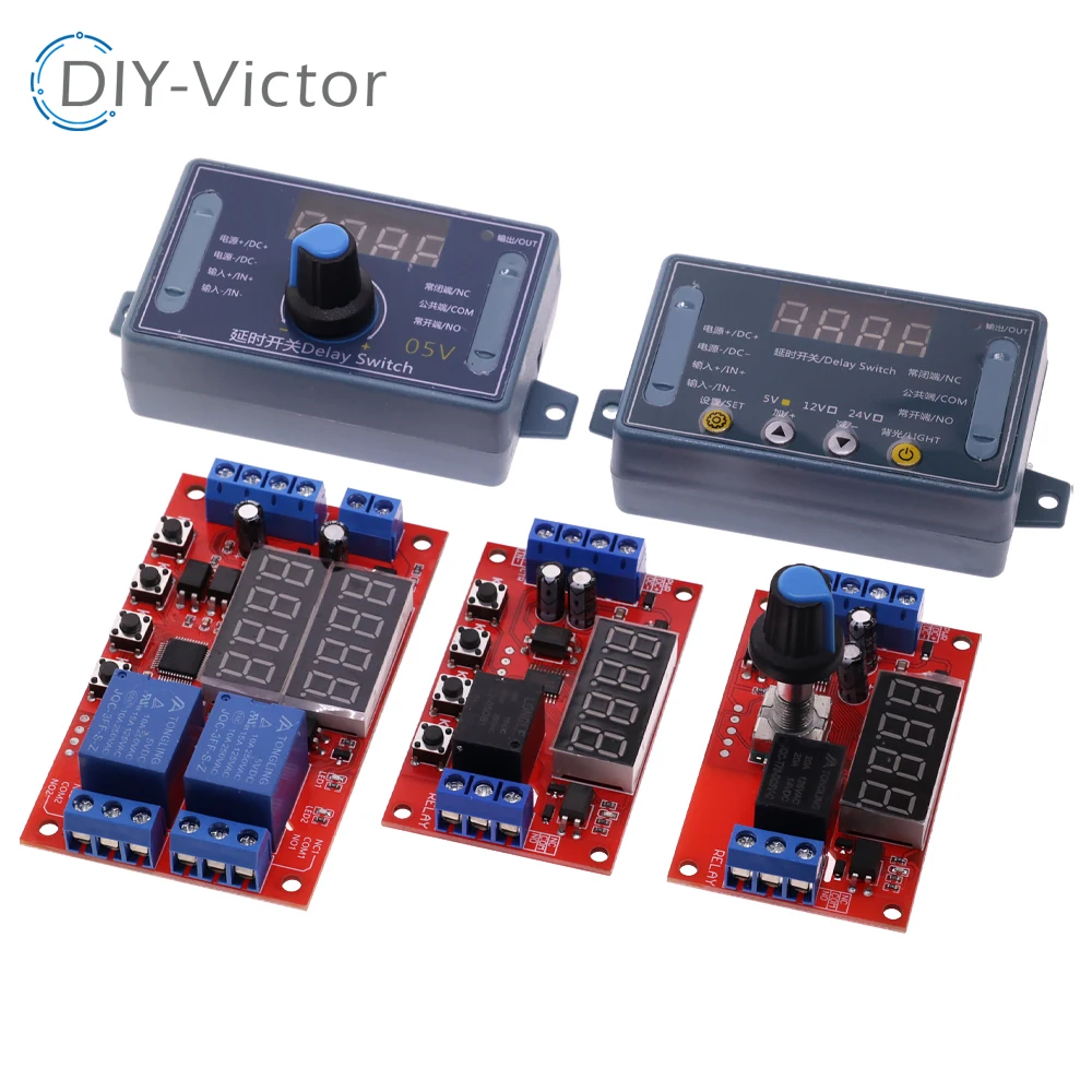 DC 5V 12V 24V 10a einstellbares Zeit verzögerung relais modul 32 52 Modi LED Digital Timming Trigger Timer Steuersc halter Impuls zyklus Image