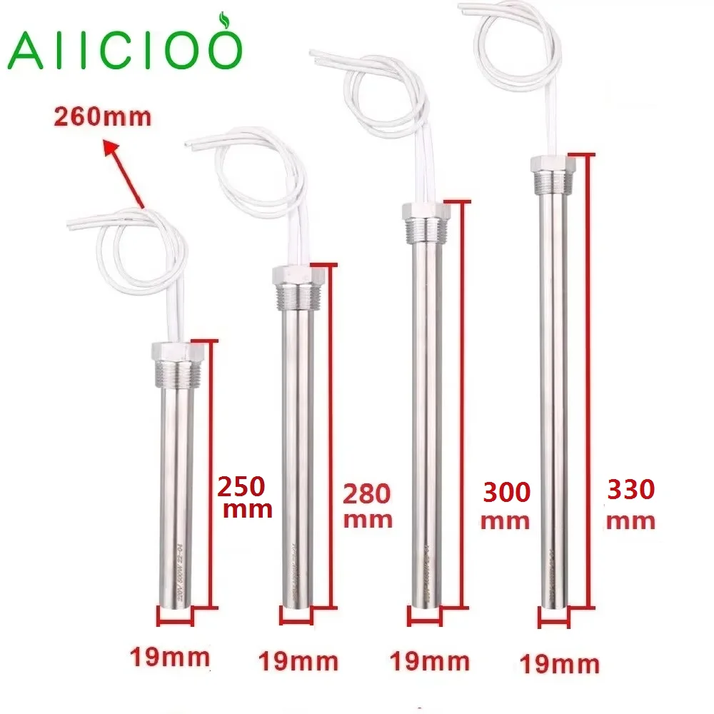 240 V Heizpatrone 3/4 Zoll Gewinde Tauchheizelement Elektrischer Warmwasserbereiterstange 1250 W/1750 W/2 kW/2,5 SUS304 Wassertank Park
