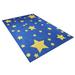 Blue/Yellow 217 x 63 x 0.4 in Area Rug - Isabelle & Max™ Andromeda Area Rug w/ Non-Slip Backing Polyester/Cotton | 217 H x 63 W x 0.4 D in | Wayfair