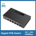 TEROW-Commutateur Ethernet POE 5 ports 1000Mbps commutateur de réseau non géré Gigabit 52V avec