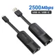 Adaptateur Ethernet 2500Mbps USB 2.5 Type C vers RJ45 Carte Réseau Filaire Gigabit airies de