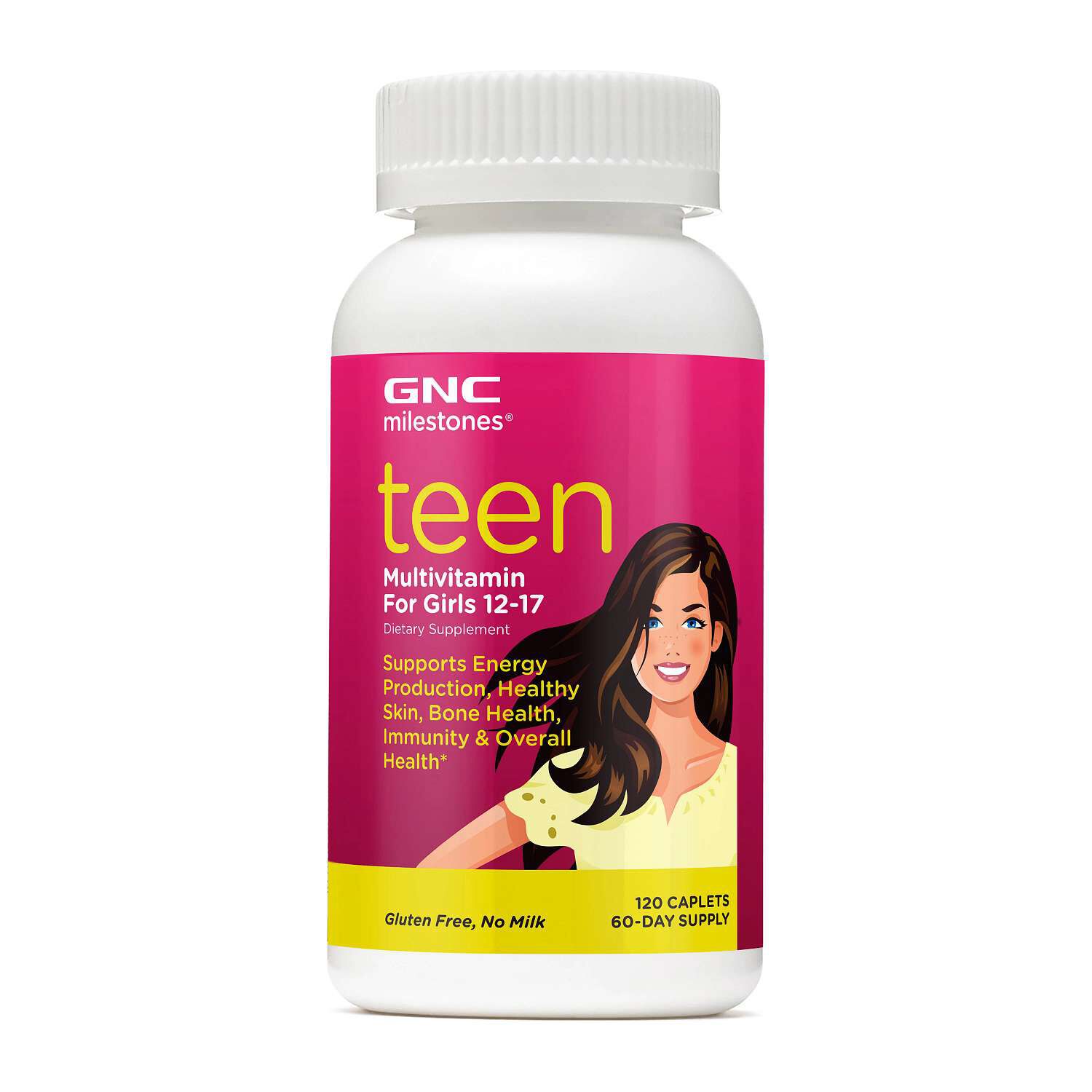 Teen Healthy - Multivitamin for Girls 12-17 120 Caplets (60 Servings)