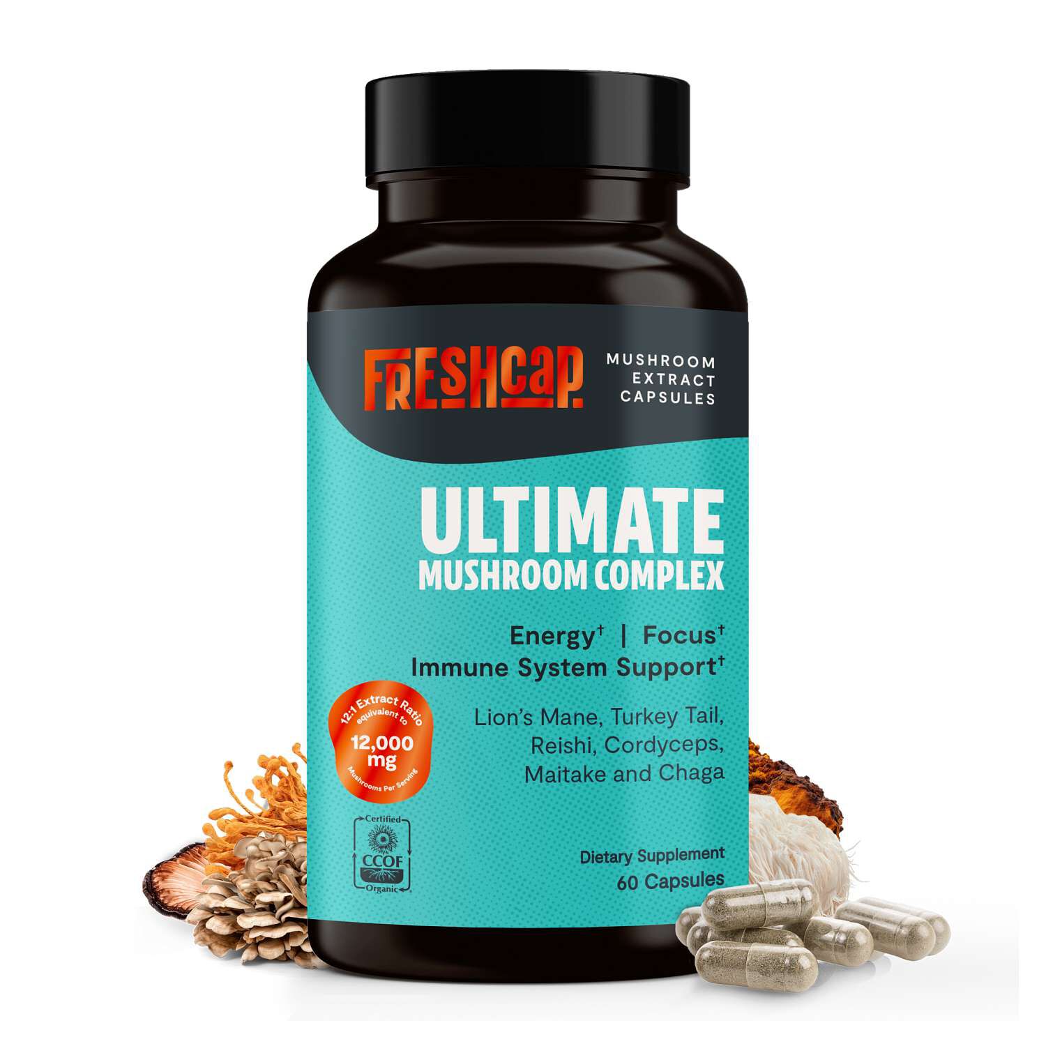 Ultimate Mushroom Complex Vegan - 60 Capsules (30 Servings)
