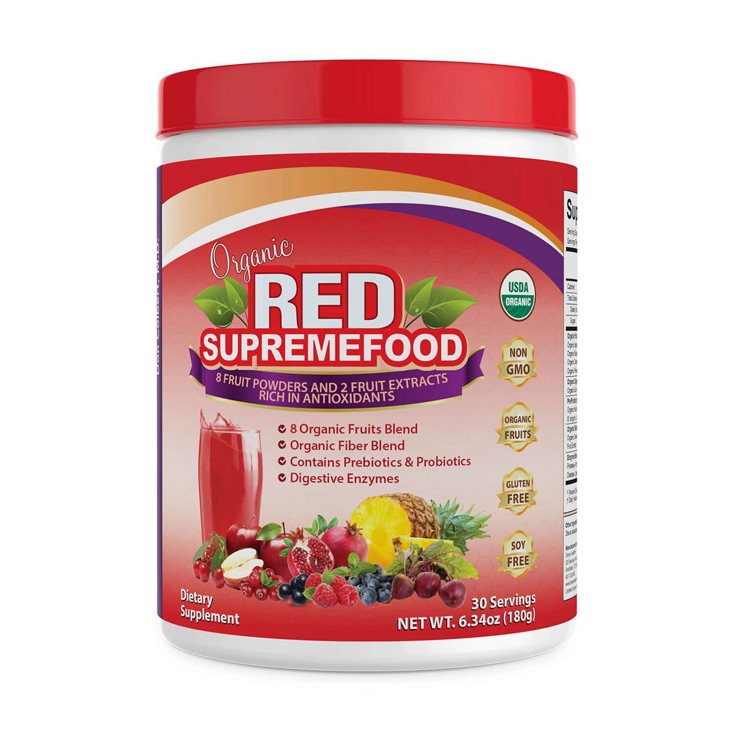 Organic Red Supremefood Gluten-Free - 6.34 Oz. (30 Servings)