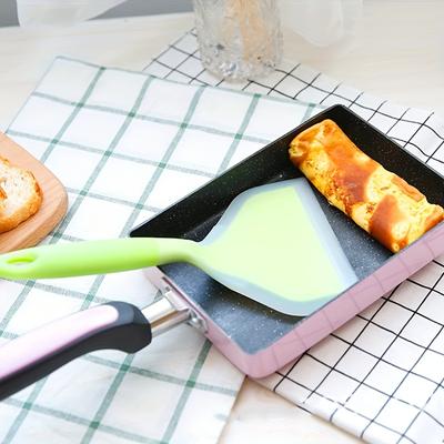 TEMU 1pc Silicone Spatula For Non Stick Pan, , For Barbecue Steak, Wide Mouthed Pizza Frying And Grilling Cooking Spatula, Hand Grabbing Pancake Tool, Fluorescent Green Eid Mubarak Image