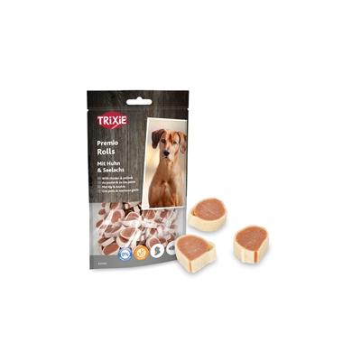 Trixie PREMIO Fish Chicken Rolls, Hundeleckerli mit Hühnchen und Seelachs, 75g Image