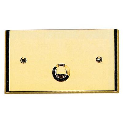 Türklingel aus Messing ohne Etikettenhalter. cm 12x7.5h mod. Gold Image