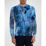 Boeger Paisley-Print Crewneck Sweater